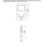 Aluminum LED garden lantern Crandon