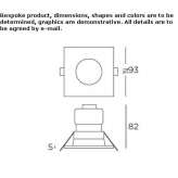 Aluminum recessed LED spotlight, outdoor Sulikow