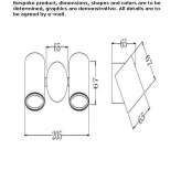 Adjustable aluminum outdoor spotlight for wall mounting Kerepes