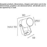 LED outdoor spotlight made of stainless steel Barboles