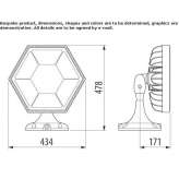 LED outdoor spotlight Pordic