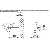 Adjustable aluminum LED outdoor spotlight Kurnach