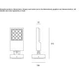 Aluminiowy reflektor zewnętrzny LED Taule