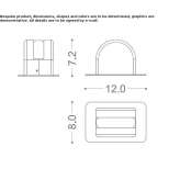 Aluminum LED outdoor spotlight Duszniki