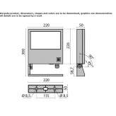 Regulowany aluminiowy reflektor zewnętrzny LED Roesrath