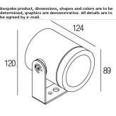 LED outdoor spotlight Messen