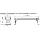 Aluminum walkover LED wall washer Sile