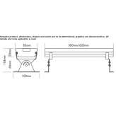 Powder-coated aluminum RGB LED wall washer Sile