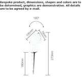 Adjustable aluminum walkover reflector. External reflector Pearsall