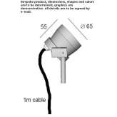 Metal LED outdoor spotlight Kokkola