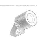 Adjustable outdoor LED spotlight Doxey
