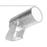 Adjustable outdoor LED spotlight Cornas
