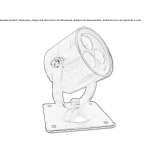 Outdoor LED floodlight made of stainless steel, adjustable Otzing