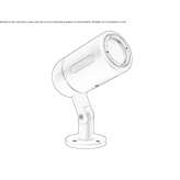 Adjustable outdoor LED spotlight Niebocko