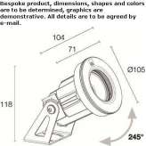Outdoor floodlight/underwater lamp Oakley