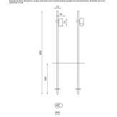 Omnidirectional stake projector Kurnach