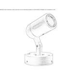 Adjustable outdoor LED spotlight Niebocko