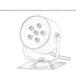 Outdoor LED floodlight made of stainless steel, adjustable Otzing
