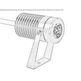 Adjustable outdoor LED spotlight Deuben