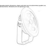 Adjustable outdoor LED spotlight Pacolet