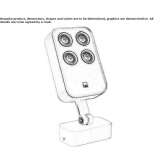Exterior spotlight in adjustable die-cast aluminum LED Slupno