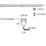 LED underwater lamp made of stainless steel for fountains Corcos