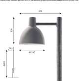 LED street lamp made of die-cast aluminum Enetai