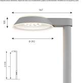 LED street lamp on a pole Poggetto