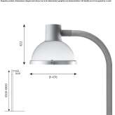 LED street lamp made of die-cast aluminum Kevermes