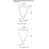 Aluminum LED street lamp on a pole Marcol