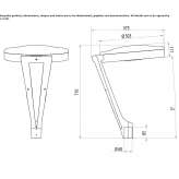 Aluminum LED street lamp Manazo