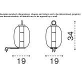 Metal LED table lamp with battery Birgitz