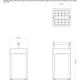 Aluminum lantern powered by solar energy Ovca