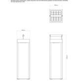 Aluminum lantern powered by solar energy Ovca