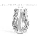 Aluminum lantern powered by solar energy Alforque