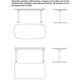 Height adjustable office desk Messel
