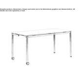 Folding stackable table Lichte