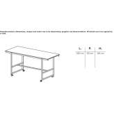 Wooden desk/bench desk Gokcen