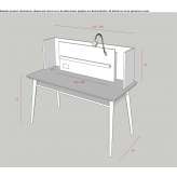 Rectangular work desk Prasco