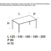 Rectangular work desk Cepet