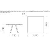 Design a square wooden table Pitman