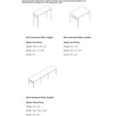 Multi-office sectional desk with cable management Harlech