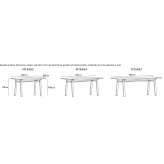 Rectangular wooden high table Logten