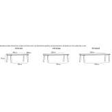 Rectangular wooden executive desk Logten