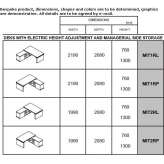 Height adjustable office desk Wimmis