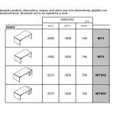 Rectangular office desk with drawers Wimmis