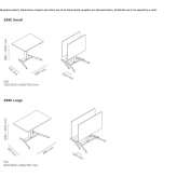 Height-adjustable office desk with a tiltable top on wheels Arzbach