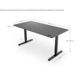 Office desk with height adjustment and electric drive Kuyvozi