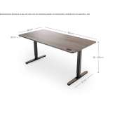 Office desk with height adjustment and electric drive Kuyvozi