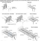 Multifunctional sectional desk with shelves Niguella